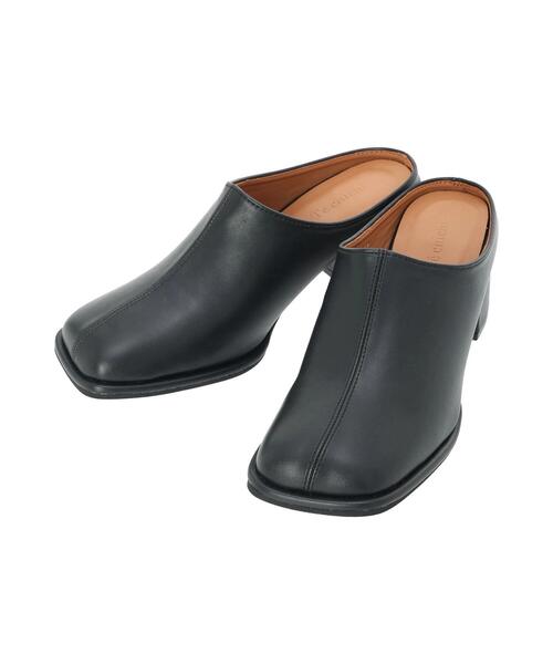 Te chichi（テチチ）の「オブリックミュール（ブーツ・レディース・ブラウン/ブラック・37/38）」の4枚目の写真