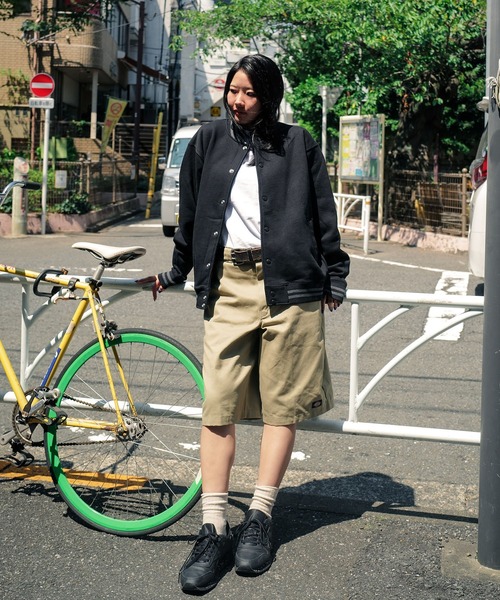 PRO CLUB （プロクラブ）の「【PROCLUB/プロクラブ】VARSITY BASEBALL FLEECE JACKET ヘビーウェイトスウェットベースボールフリースジャケット PCB124（スタジャン・メンズ・スミクロ/ブラック/ネイビー・LARGE/MEDIUM/XX-LARGE/X-LARGE）」の4枚目の写真