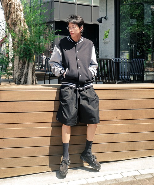 PRO CLUB （プロクラブ）の「【PROCLUB/プロクラブ】VARSITY BASEBALL FLEECE JACKET ヘビーウェイトスウェットベースボールフリースジャケット PCB124（スタジャン・メンズ・スミクロ/ブラック/ネイビー・LARGE/MEDIUM/XX-LARGE/X-LARGE）」の10枚目の写真