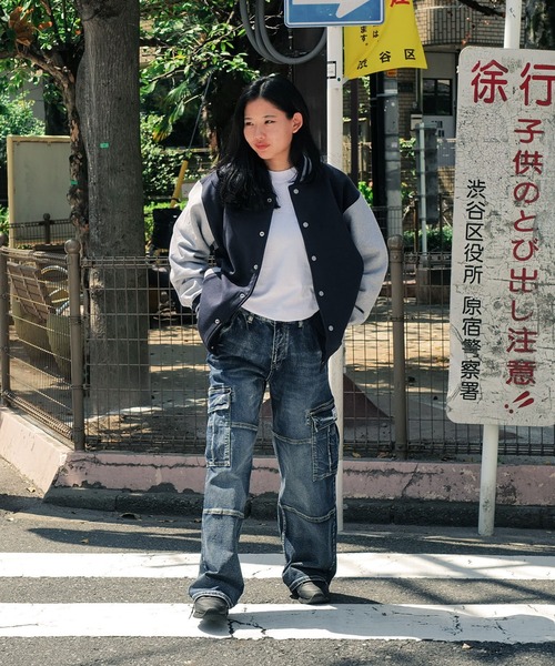 PRO CLUB （プロクラブ）の「【PROCLUB/プロクラブ】VARSITY BASEBALL FLEECE JACKET ヘビーウェイトスウェットベースボールフリースジャケット PCB124（スタジャン・メンズ・スミクロ/ブラック/ネイビー・LARGE/MEDIUM/XX-LARGE/X-LARGE）」の17枚目の写真