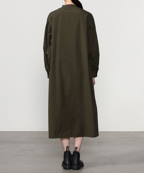 GYMPHLEX（ジムフレックス）の「Gymphlex | タイプライター バンドカラーワンピース WOMEN（ワンピース・レディース・ブラウン/チャコール・12）」の21枚目の写真