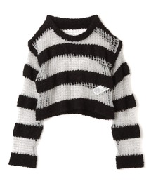 atmos pink | atmos pink Border Knit Top / アトモス ピンク ボーダー ニット トップ(ニット/セーター)