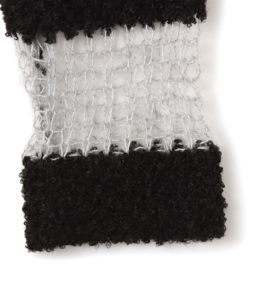 atmos pink（アトモスピンク）の「atmos pink Border Knit Top / アトモス ピンク ボーダー ニット トップ（ニット/セーター・レディース・ブラック/グリーン/ネイビー・FREE）」の17枚目の写真