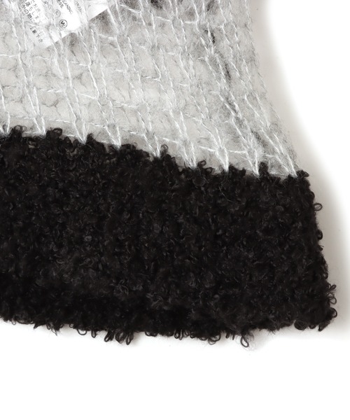 atmos pink（アトモスピンク）の「atmos pink Border Knit Top / アトモス ピンク ボーダー ニット トップ（ニット/セーター・レディース・ブラック/グリーン/ネイビー・FREE）」の18枚目の写真