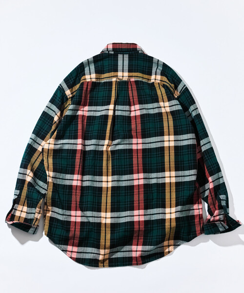 NAUTICA（ノーティカ）の「NAUTICA/ノーティカ ウォッシュド ビックチェック ヘビーコットン ネルシャツ（シャツ/ブラウス・メンズ・グリーン/ネイビー/オリーブ・MEDIUM/LARGE/X-LARGE）」の13枚目の写真