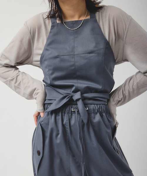 JOURNAL STANDARD（ジャーナルスタンダード）の「別注【MIKA KASAI】SLANK WOOL BUSTIER（その他トップス・レディース・ブラウン/チャコールグレー・FREE）」の2枚目の写真