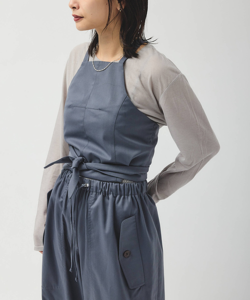 JOURNAL STANDARD（ジャーナルスタンダード）の「別注【MIKA KASAI】SLANK WOOL BUSTIER（その他トップス・レディース・ブラウン/チャコールグレー・FREE）」の15枚目の写真