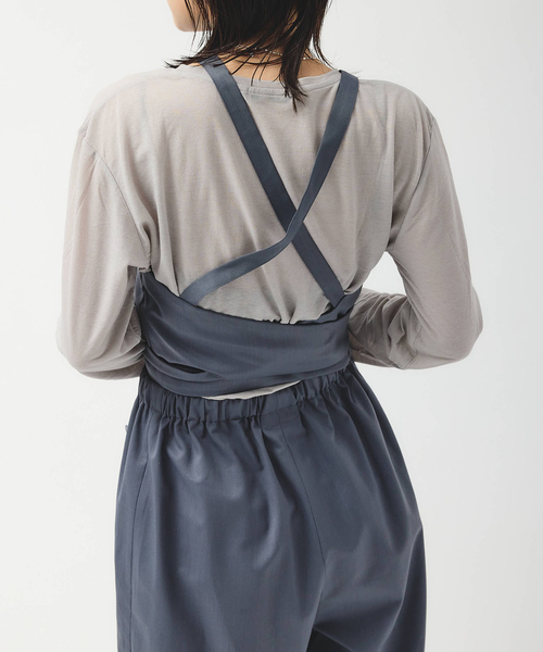 JOURNAL STANDARD（ジャーナルスタンダード）の「別注【MIKA KASAI】SLANK WOOL BUSTIER（その他トップス・レディース・ブラウン/チャコールグレー・FREE）」の16枚目の写真