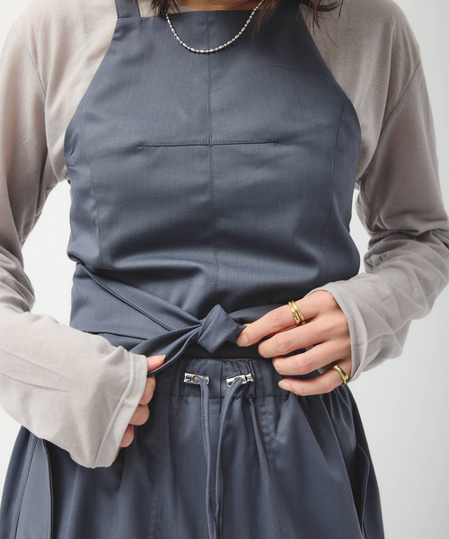 JOURNAL STANDARD（ジャーナルスタンダード）の「別注【MIKA KASAI】SLANK WOOL BUSTIER（その他トップス・レディース・ブラウン/チャコールグレー・FREE）」の18枚目の写真