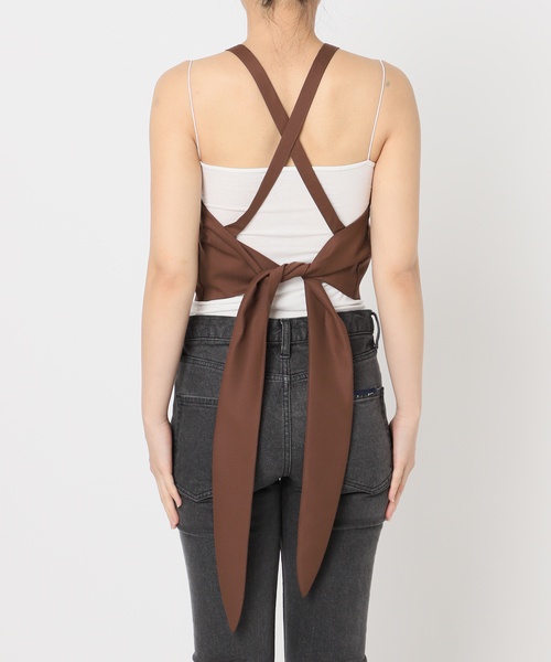 JOURNAL STANDARD（ジャーナルスタンダード）の「別注【MIKA KASAI】SLANK WOOL BUSTIER（その他トップス・レディース・ブラウン/チャコールグレー・FREE）」の5枚目の写真