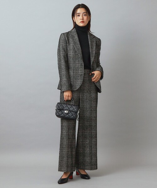 DRESSTERIOR（ドレステリア）の「ループグレンチェックジャケット（テーラードジャケット・レディース・ブラック系1・34/36/38）」の17枚目の写真