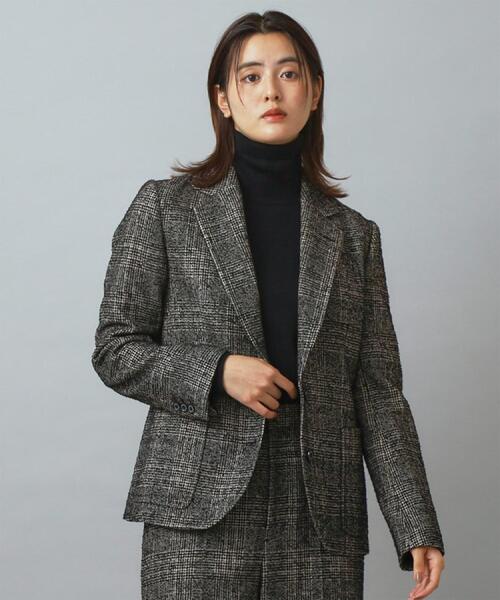 DRESSTERIOR（ドレステリア）の「ループグレンチェックジャケット（テーラードジャケット・レディース・ブラック系1・34/36/38）」の16枚目の写真