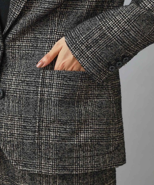 DRESSTERIOR（ドレステリア）の「ループグレンチェックジャケット（テーラードジャケット・レディース・ブラック系1・34/36/38）」の6枚目の写真
