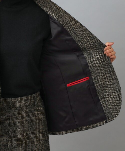 DRESSTERIOR（ドレステリア）の「ループグレンチェックジャケット（テーラードジャケット・レディース・ブラック系1・34/36/38）」の4枚目の写真
