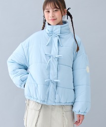 Amourire girl（アムリールガール）の「スタンドカラー中綿リボンブルゾン（ブルゾン）」