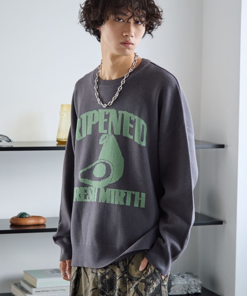 PBLIM（ページボーイリム）の「《UNISEX》フードジャガードニット（ニット/セーター・レディース・グレー系その他/ブラウン系その他/ベージュ系その他/ブルー系その他・FREE）」の17枚目の写真