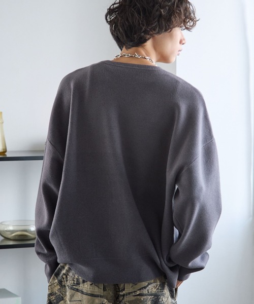 PBLIM（ページボーイリム）の「《UNISEX》フードジャガードニット（ニット/セーター・レディース・グレー系その他/ブラウン系その他/ベージュ系その他/ブルー系その他・FREE）」の18枚目の写真