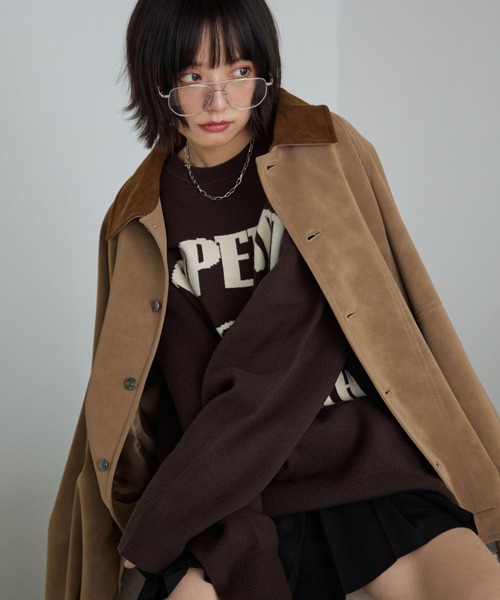 PBLIM（ページボーイリム）の「《UNISEX》フードジャガードニット（ニット/セーター・レディース・グレー系その他/ブラウン系その他/ベージュ系その他/ブルー系その他・FREE）」の21枚目の写真