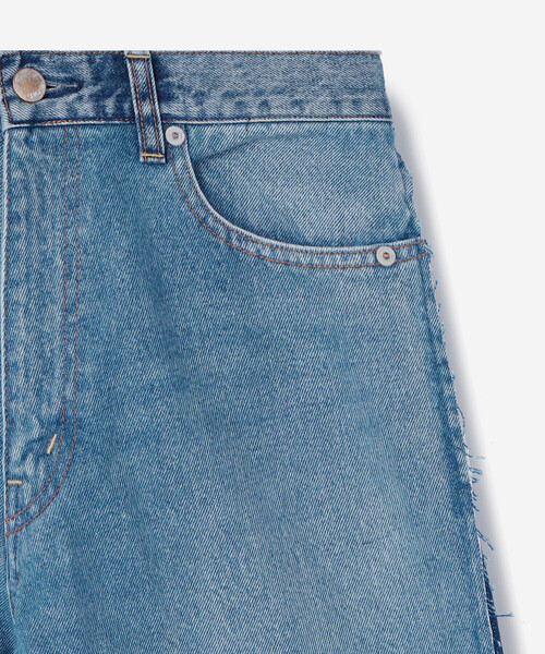 Bshop（ビショップ）の「SERGE | リメイク 2トーンデニムパンツ WOMEN（デニムパンツ・レディース・インディゴブルー/ブラック系その他・23/24/25）」の6枚目の写真