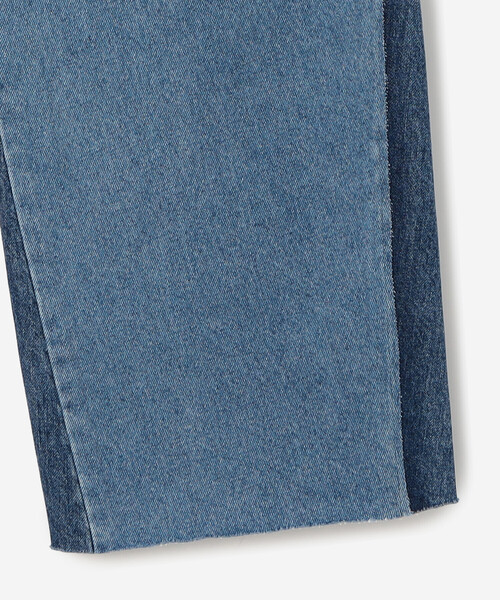 Bshop（ビショップ）の「SERGE | リメイク 2トーンデニムパンツ WOMEN（デニムパンツ・レディース・インディゴブルー/ブラック系その他・23/24/25）」の10枚目の写真