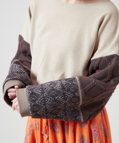 チャイハネ(チャイハネ)の「【チャイハネ】パッチワーク変形プルオーバー(その他トップス・レディース・グリーン/ベージュ/ブラック・FREE)」の8枚目の写真
