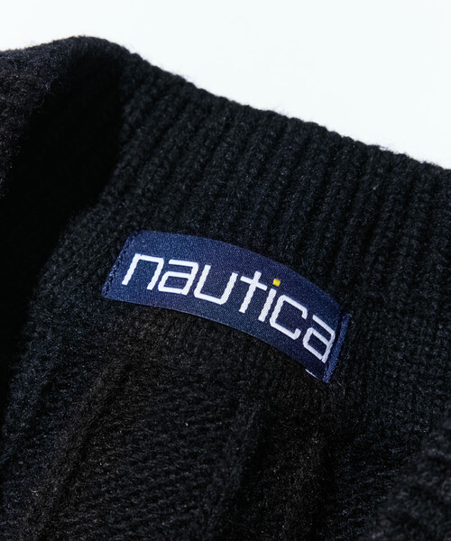 NAUTICA(ノーティカ)の「NAUTICA/ノーティカ ケーブル編み チルデン ニットベスト(ベスト・メンズ・ブラック/オフホワイト・MEDIUM/LARGE/X-LARGE)」の13枚目の写真