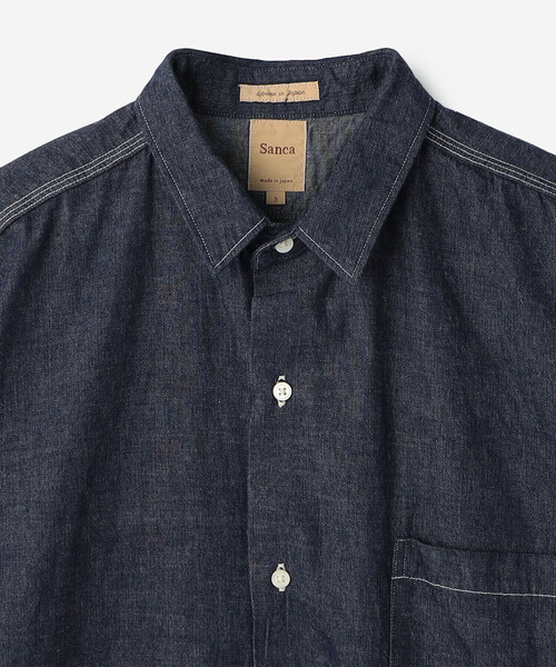 Sanca（サンカ）の「Sanca | セルビッチ ツイル オーバーフィットシャツ MEN（シャツ/ブラウス・メンズ・ブルー系その他5・3/2）」の10枚目の写真