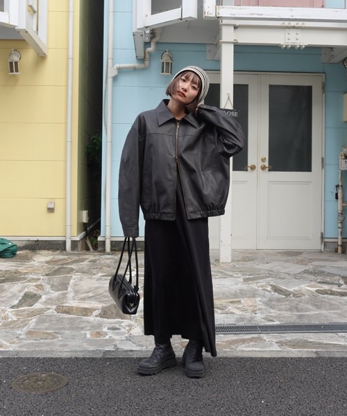 Vintageレザーブルゾン（ライダースジャケット）｜TEEN BOOP（ティーン