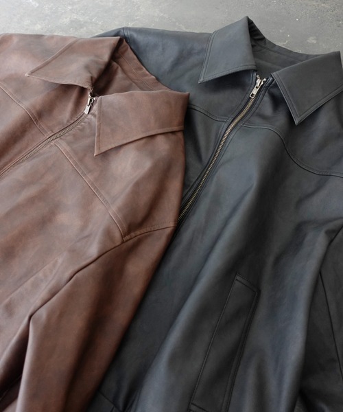 Vintageレザーブルゾン（ライダースジャケット）｜TEEN BOOP（ティーン