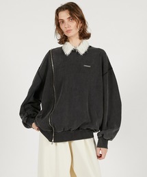 PRANK PROJECT | オーバーサイズジッパースウェット / Oversized Zipper Sweatshirt(スウェット)