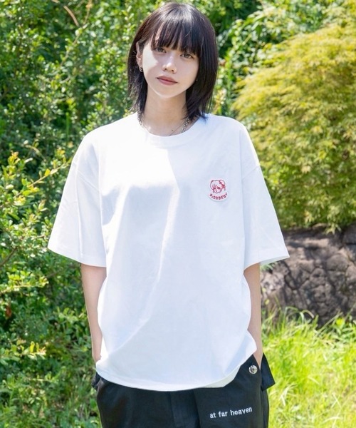 チュウカタベタイ(チュウカタベタイ)の「チュウカタベタイロゴ刺繍T-shirt(Tシャツ/カットソー・レディース・ホワイト・XL/L/M)」の3枚目の写真