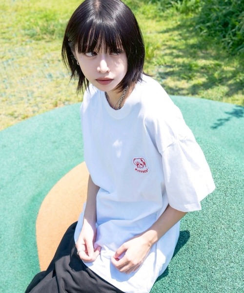 チュウカタベタイ(チュウカタベタイ)の「チュウカタベタイロゴ刺繍T-shirt(Tシャツ/カットソー・レディース・ホワイト・XL/L/M)」の6枚目の写真