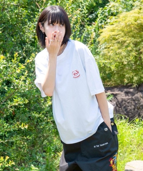 チュウカタベタイ(チュウカタベタイ)の「チュウカタベタイロゴ刺繍T-shirt(Tシャツ/カットソー・レディース・ホワイト・XL/L/M)」の8枚目の写真