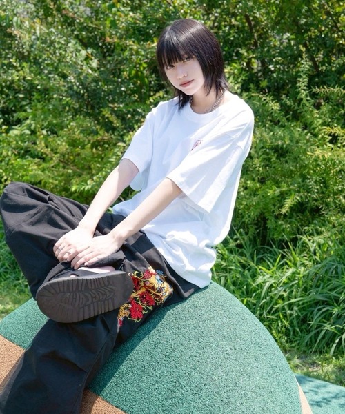 チュウカタベタイ(チュウカタベタイ)の「チュウカタベタイロゴ刺繍T-shirt(Tシャツ/カットソー・レディース・ホワイト・XL/L/M)」の12枚目の写真