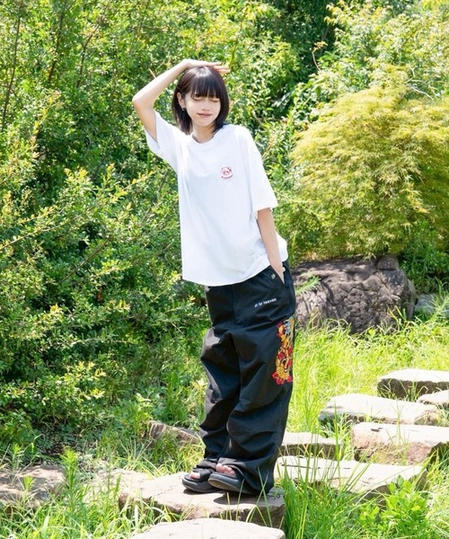 チュウカタベタイ(チュウカタベタイ)の「チュウカタベタイロゴ刺繍T-shirt(Tシャツ/カットソー・レディース・ホワイト・XL/L/M)」の13枚目の写真