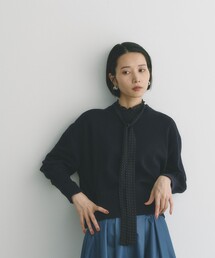 BIANCA（ビアンカ）の「【着回し抜群】スウェットライクニットプルオーバー（ニット/セーター）」