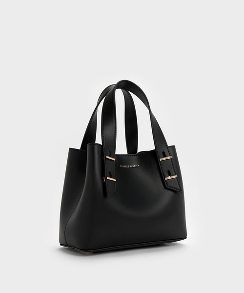 CHARLES & KEITH(チャールズ & キース)の「Shania ミニシャナイア ダブルハンドルトートバッグ(トートバッグ・レディース・オートミール/ブラック/ブルーグラス/チョコ/ライトベージュ・S)」の10枚目の写真