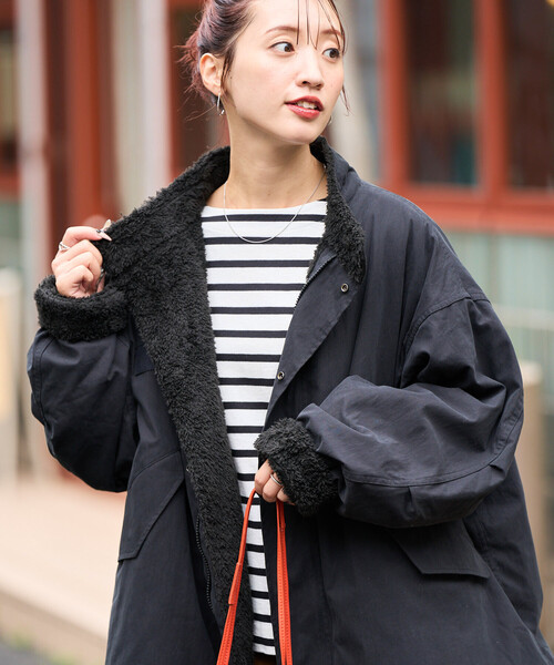 限定展開 M65 リバーシブル ボア ショートコート（モッズコート