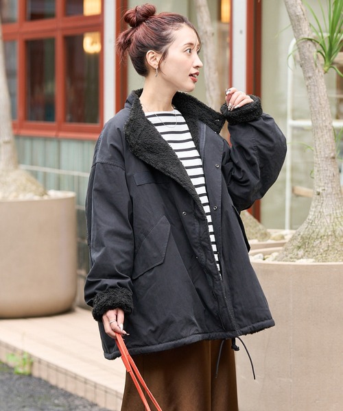 限定展開 M65 リバーシブル ボア ショートコート（モッズコート