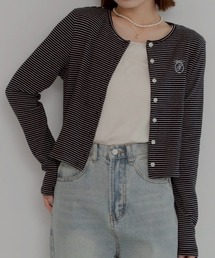 JUMELLE | shishu border cardigan(カーディガン/ボレロ)