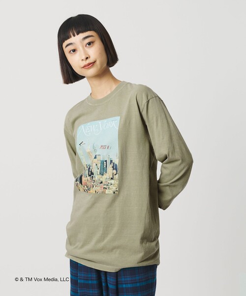 BEAUTY&YOUTH UNITED ARROWS(ビューティーアンドユースユナイテッドアローズ)の「【別注】<NEW YORK MAGAZINE>ロングスリーブ Tシャツ(Tシャツ/カットソー・レディース・ブラック/ホワイト/ベージュ/その他1・FREE)」の3枚目の写真