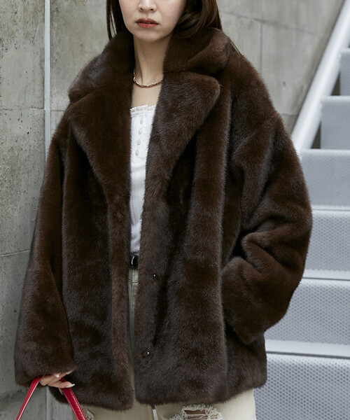 セール】PUBLUX/パブリュクス フェイクファーコート 限定展開（その他