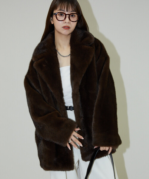 セール】PUBLUX/パブリュクス フェイクファーコート 限定展開（その他