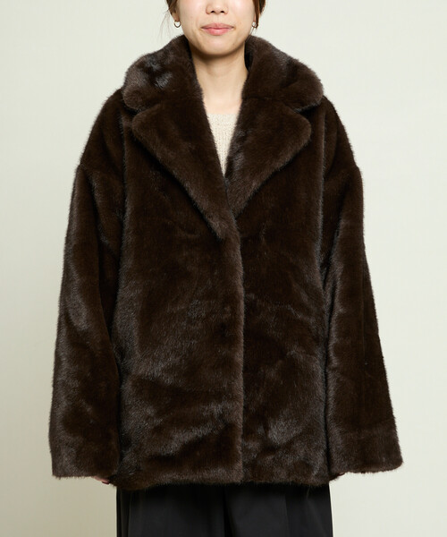 セール】PUBLUX/パブリュクス フェイクファーコート 限定展開（その他