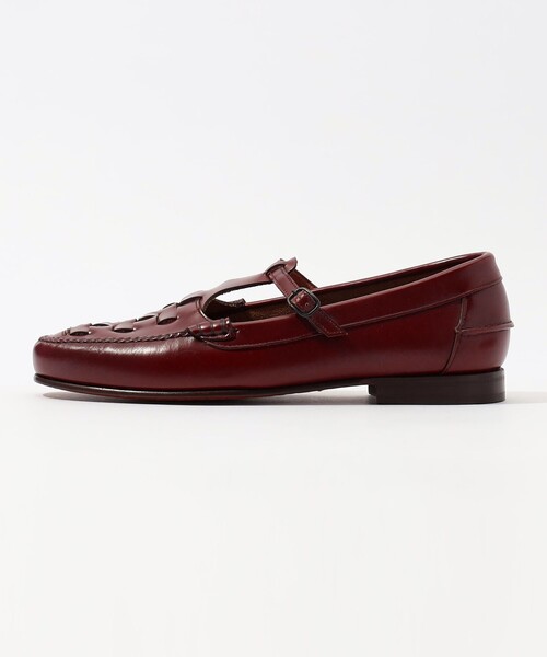 セール】HEREU MAQUEDA Interwoven T-bar Loafer ストラップ