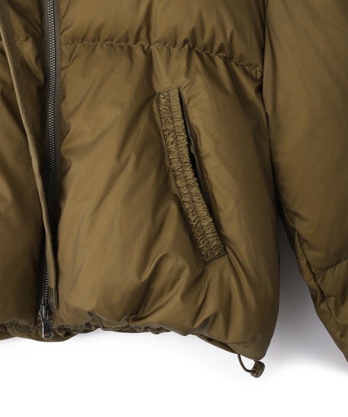 サステナブル】2WAYフーディショートダウン/撥水（ダウンジャケット