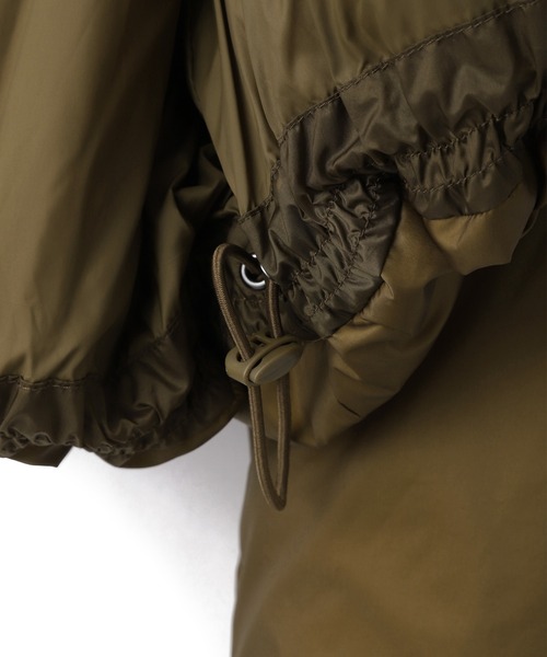 サステナブル】2WAYフーディショートダウン/撥水（ダウンジャケット