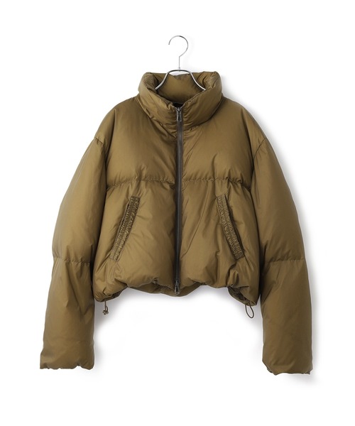 サステナブル】2WAYフーディショートダウン/撥水（ダウンジャケット