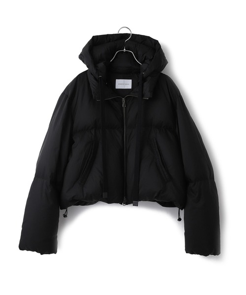 THE TOE ザトゥー　2way ダウンジャケット　ボア付き　ショート丈　黒 THE TOE ザトゥー 2way ダウンジャケット ボア付き ショート丈 黒