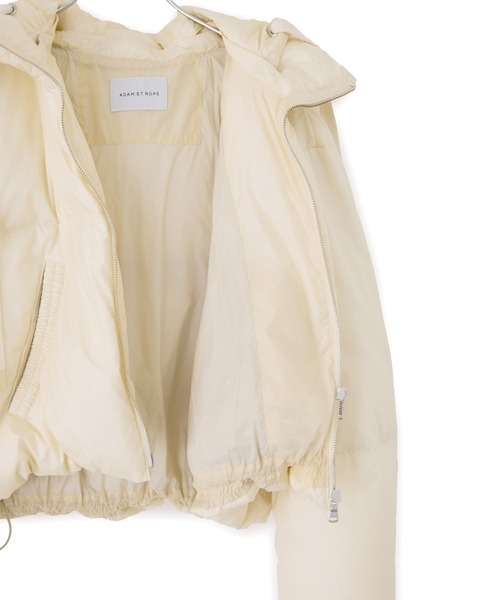 サステナブル】2WAYフーディショートダウン/撥水（ダウンジャケット